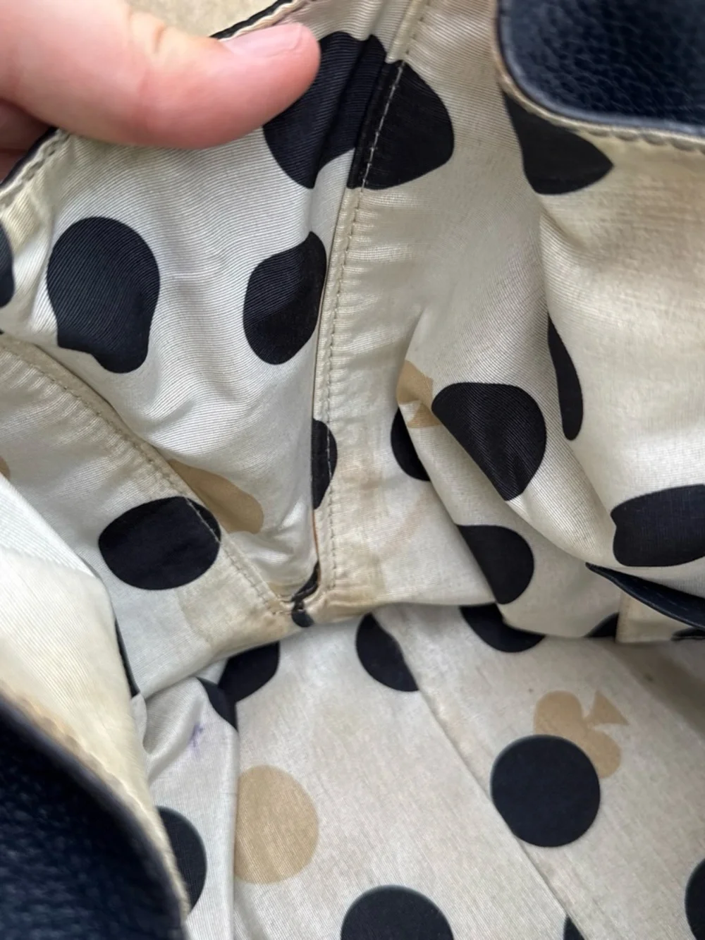 kate spade New York Navy Pebbled Leather Hobo Bag
